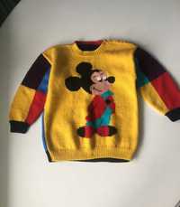 kolorowy sweter myszka miki mouse disney nowy