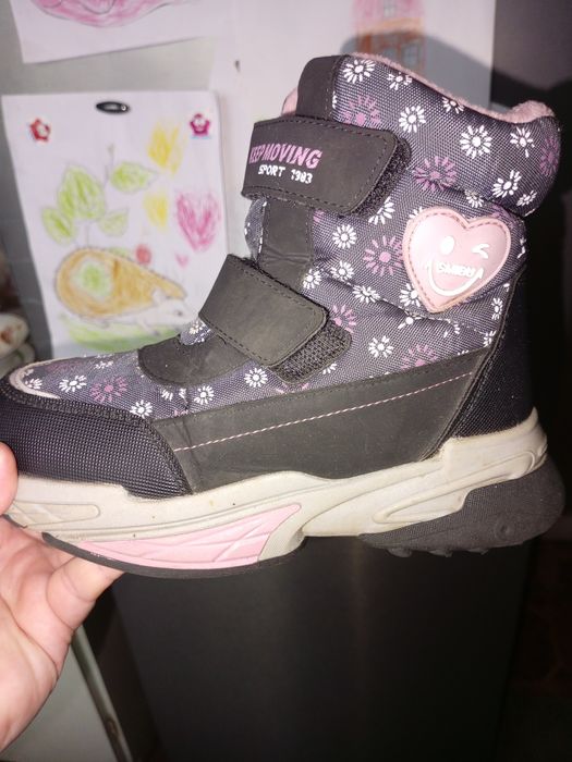 Зимові черевики для дівчинки 32р 20см по стільці
