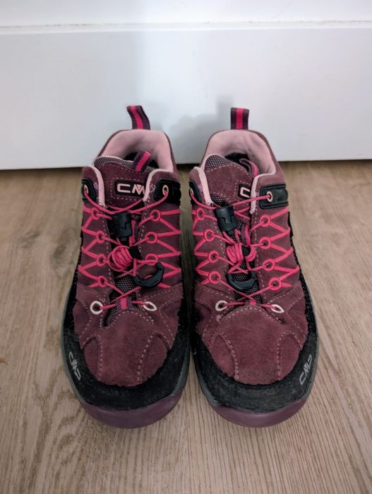 Buty trekkingowe CMP, rozm. 36 – wodoodporne, bordowo-różowe