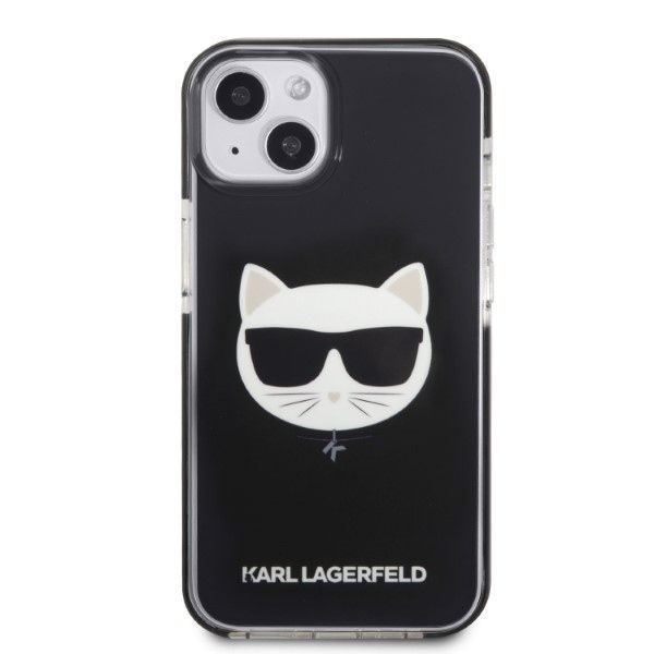 Etui Karl Lagerfeld Choupette Head dla iPhone 13/14/15 6,1" - Czarny