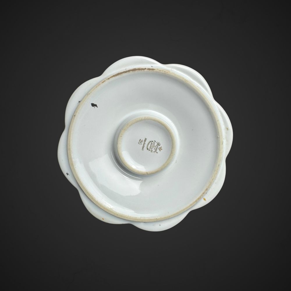 Lusterko toaletkowe na porcelanowej podstawce KM kwiaty B51/030901