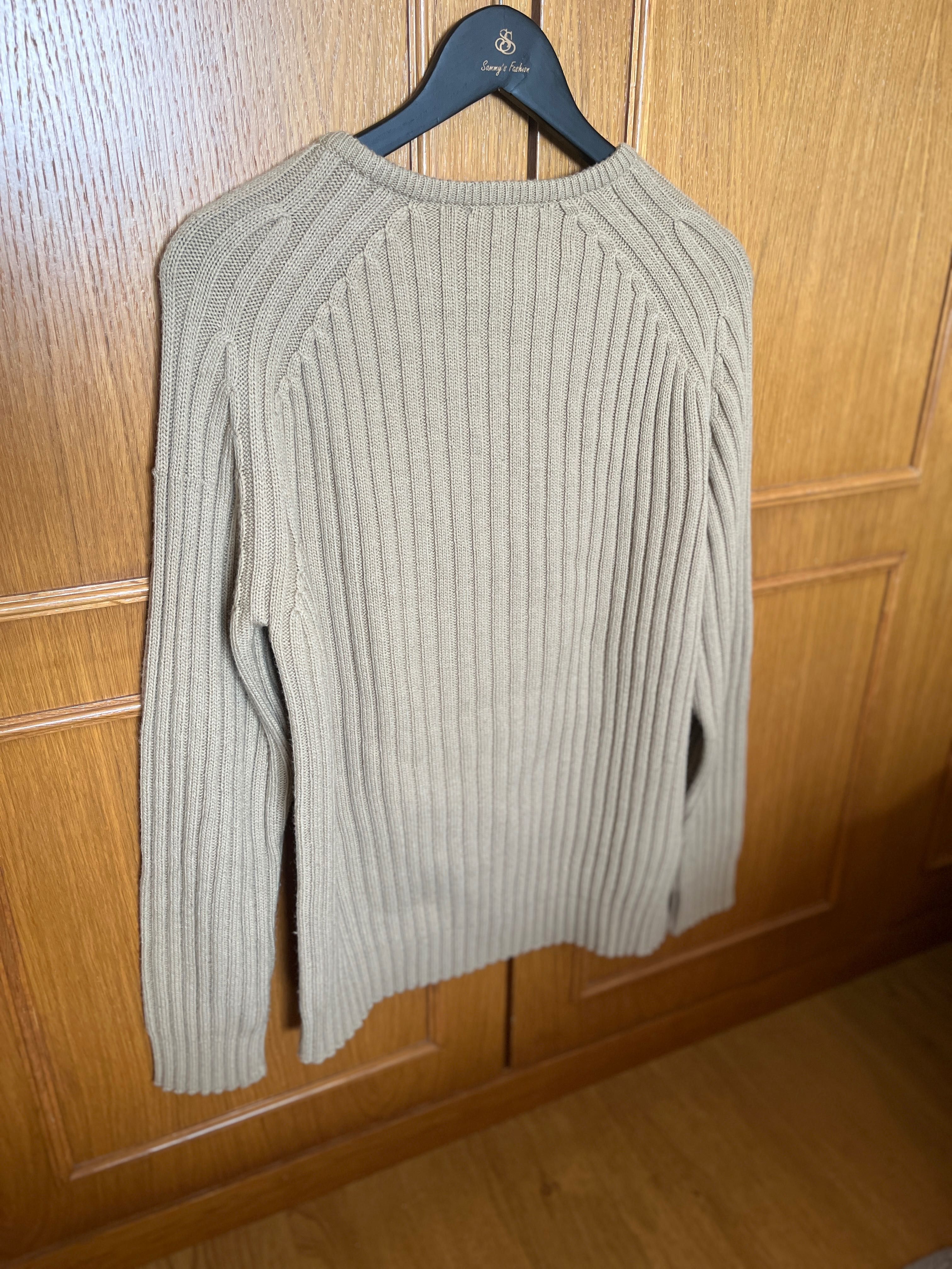 Camisola de Malha Grossa Pierre Cardin – Bege XL