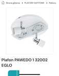 Nowoczesny plafon LED firmy Eglo