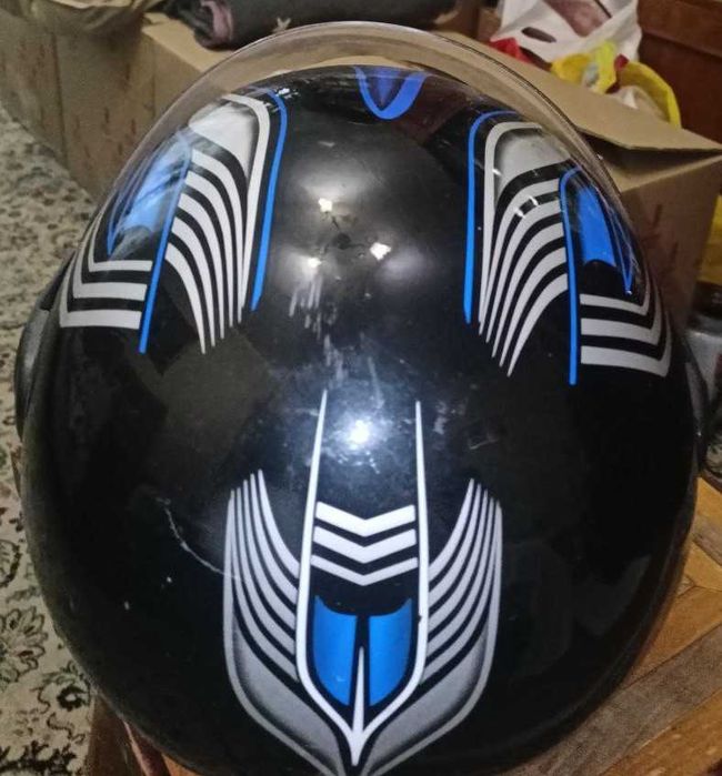 Мотошолом F-2-825-3 (F2) BRILLIANT BLUE, розмір S (55-56)