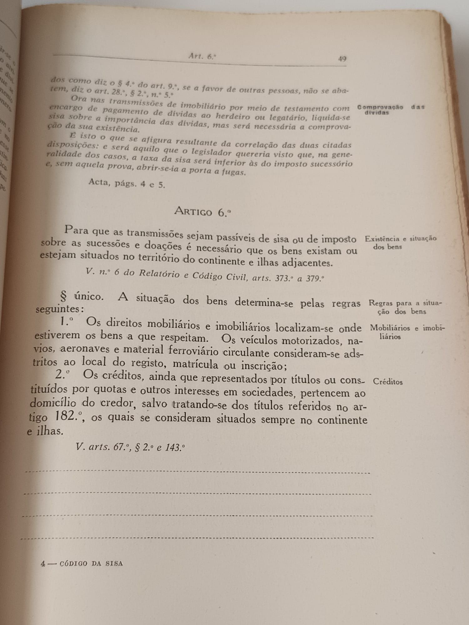Codigo da sisa imposto de sucessões e doações (1963)
