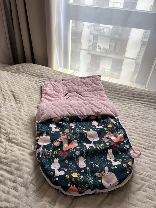 Tkane Sny Dziewczęcy śpiworek do wózka