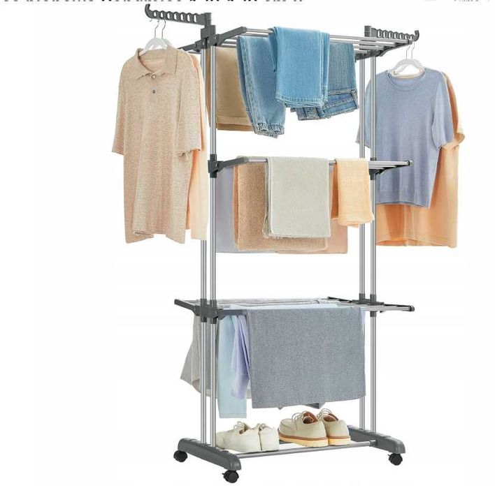 Suszarka wolnostojąca pionowa Songmics 173-173 cm x 73,5-128 cm