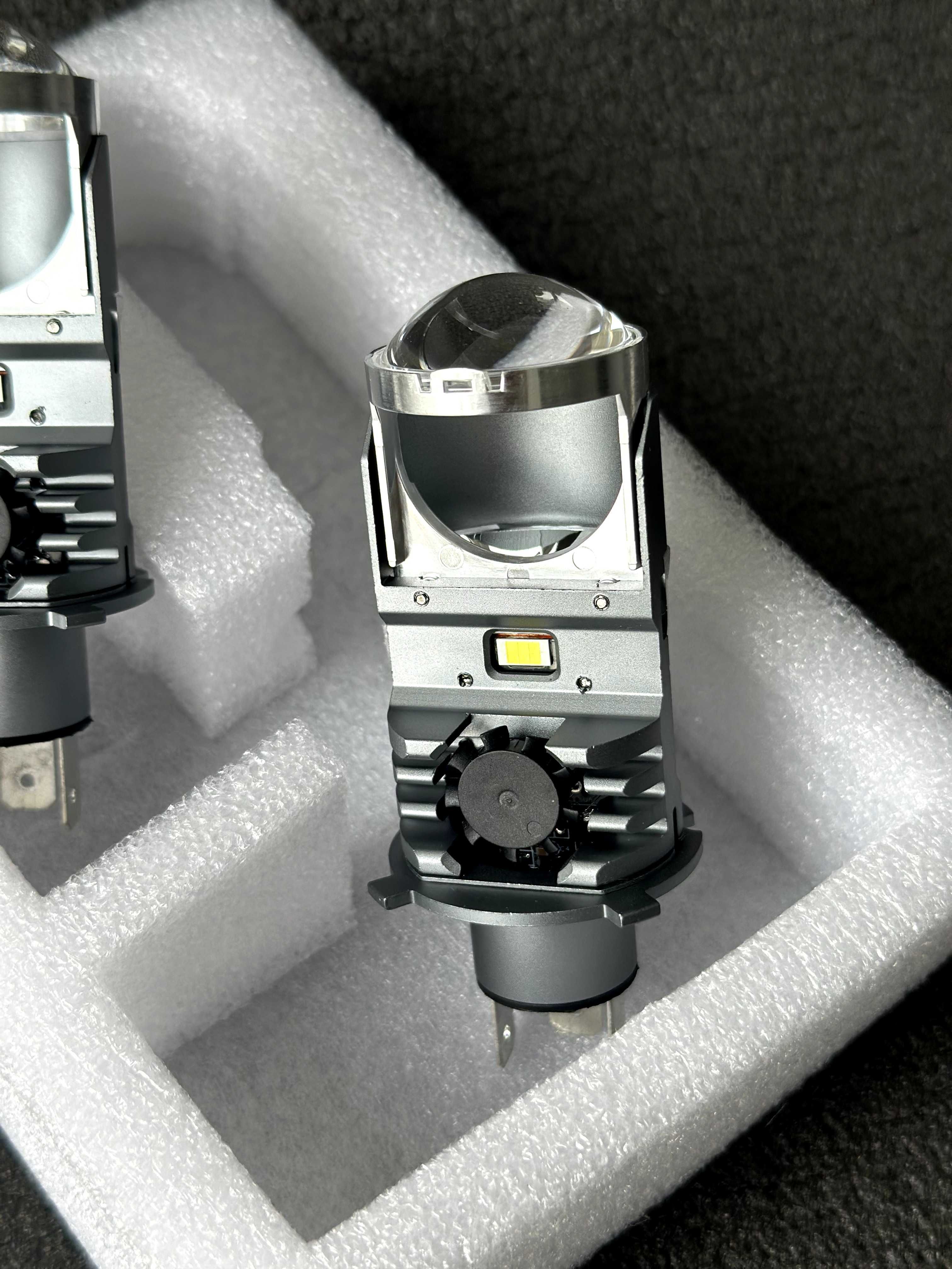 Автомобильные LED лампы F40B H4 с линзой, Bi лед линзы н4