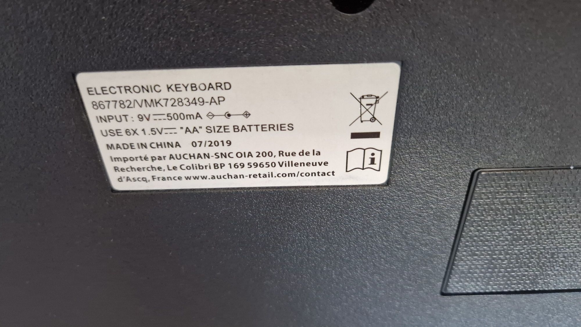 Teclado eletrónico MK-2089