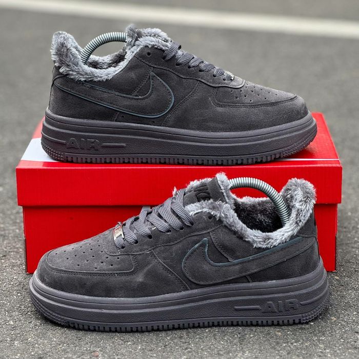 ТОП‼️ Чоловічі кросівки Nike air force, зимні , замшеві, стильні