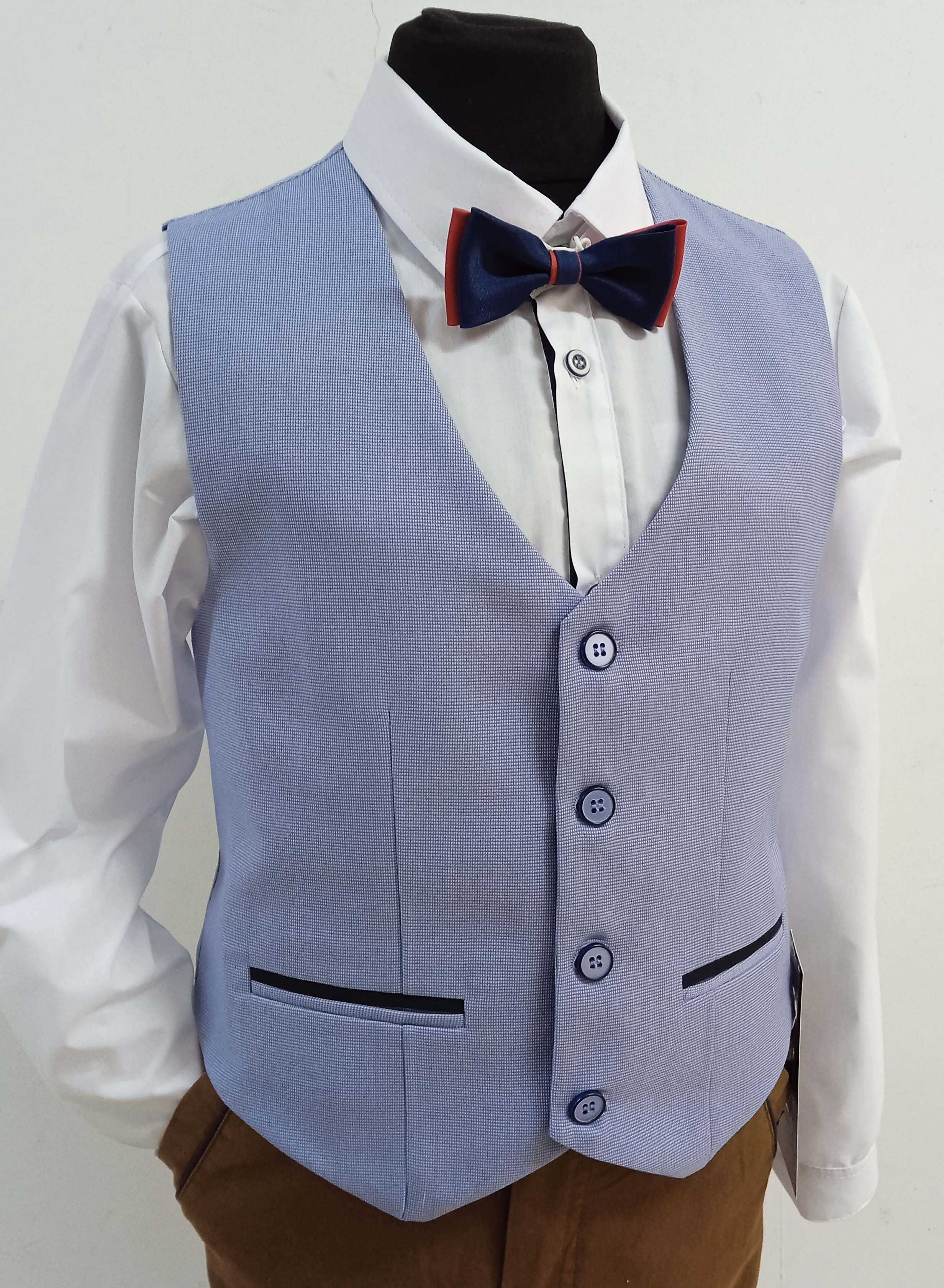 elegancka KAMIZELKA CHŁOPIĘCA * 122,128,134,140,146,152