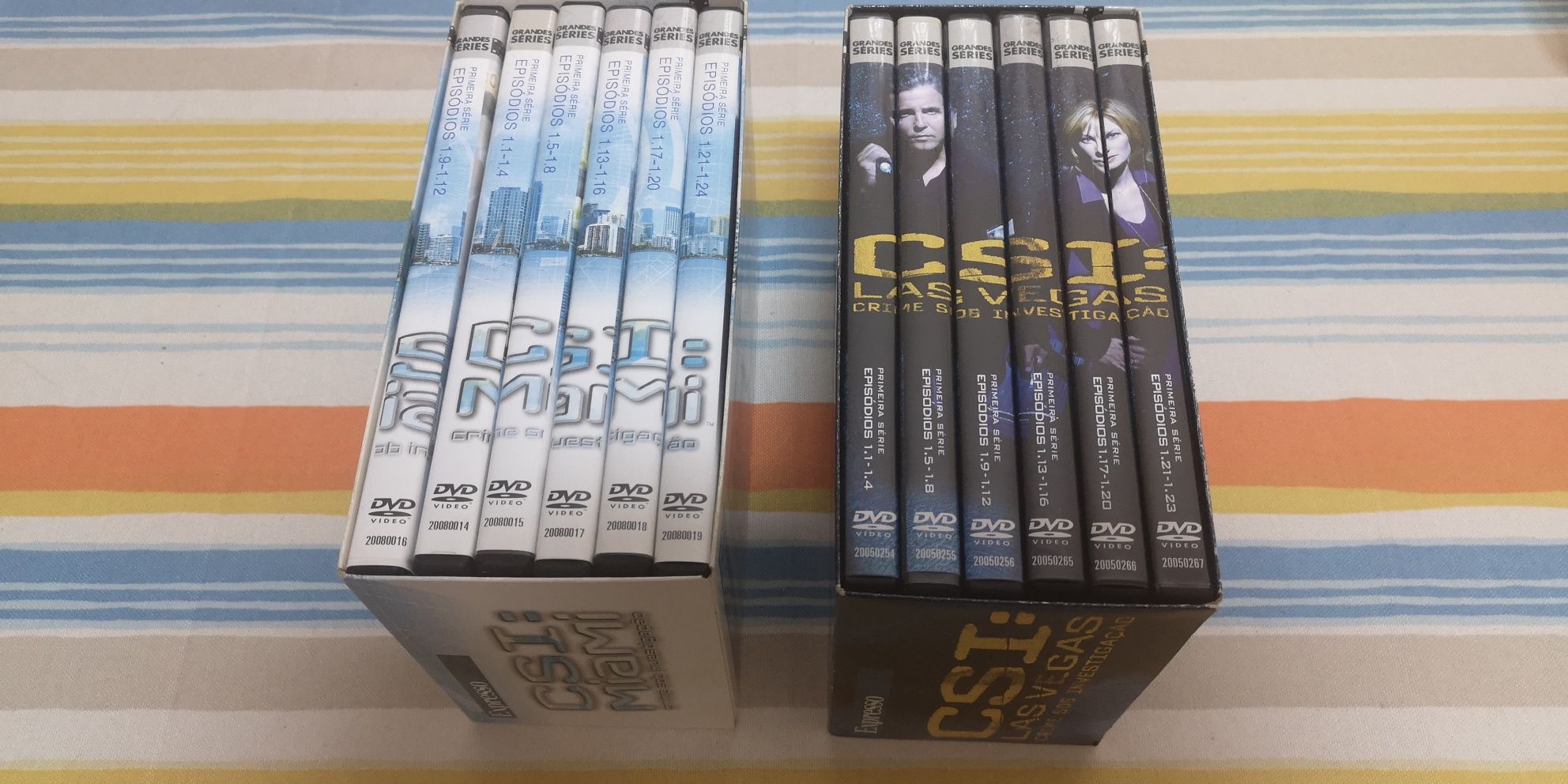 DVDs CSI Miami e CSI Las Vegas