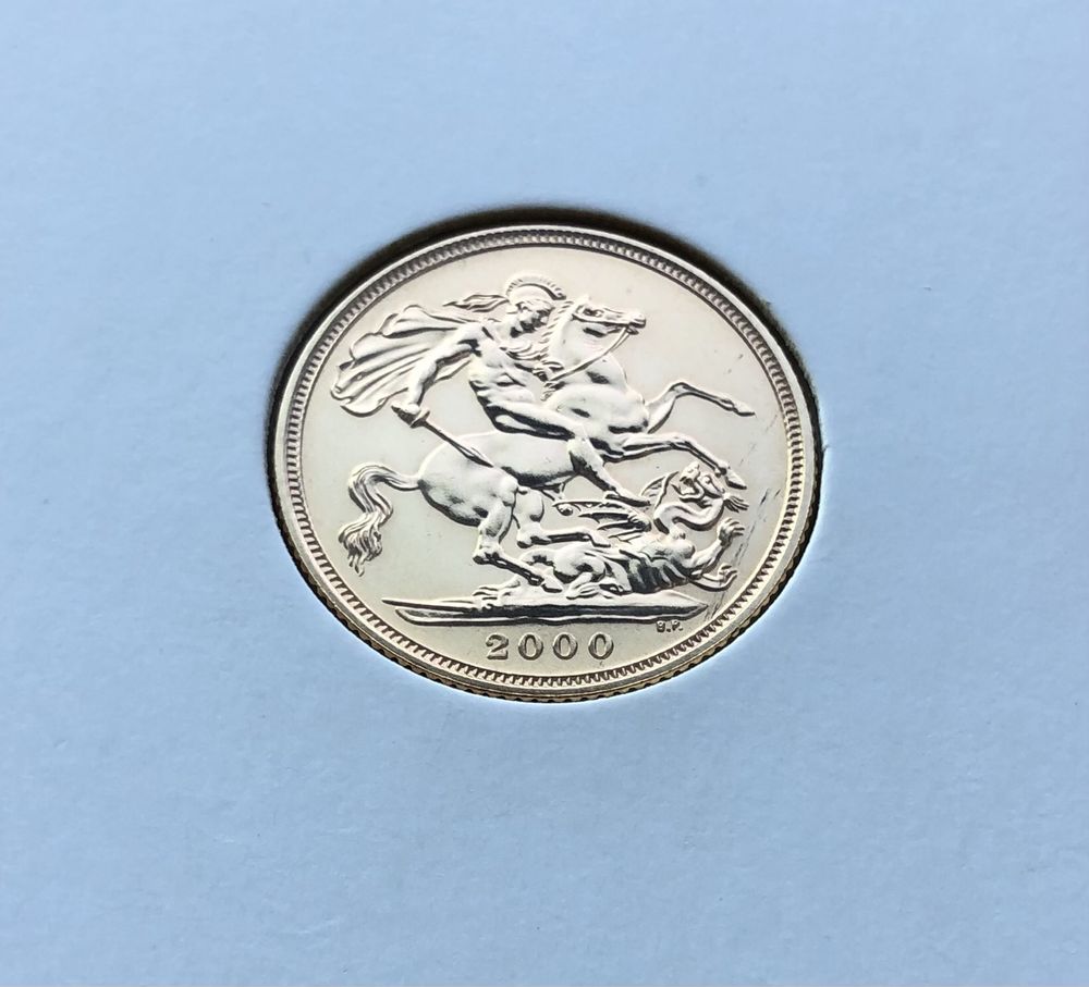 Moeda libra de ouro 2000 (gold sovereign)
