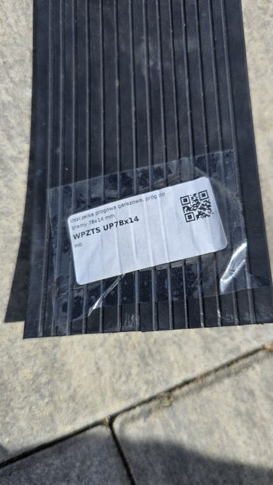 Uszczelka garażowa, próg do bramy 5mb 78x14 mm, progowa