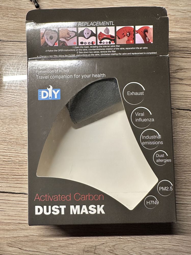 Maska przeciwsmogowa - antysmogowa z filtrem węglowym LF03901 v5