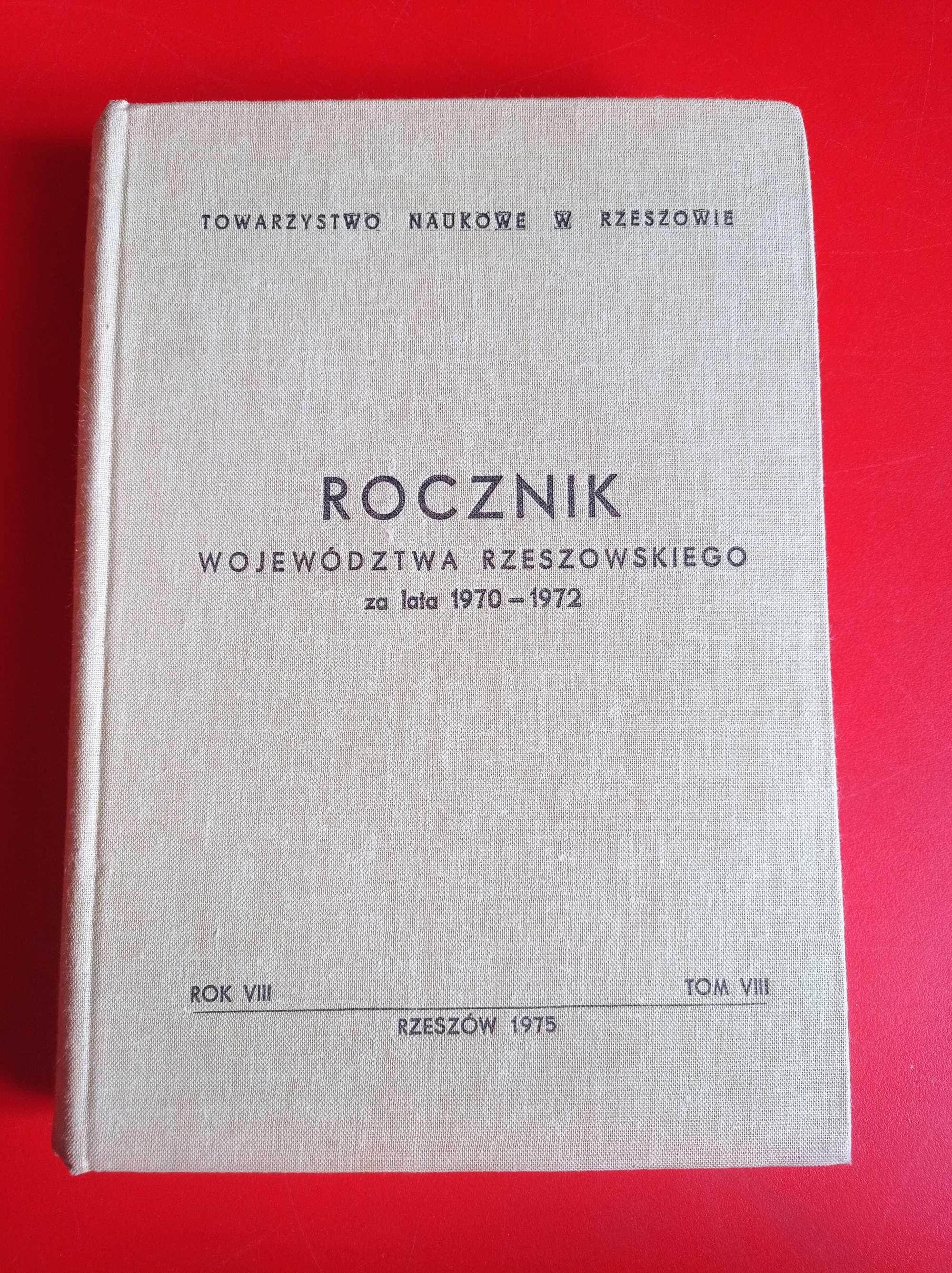 Rocznik województwa rzeszowskiego 1970 - 1970, rok VIII