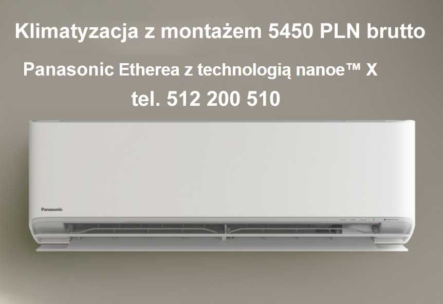 Klimatyzacja do ogrzewania Panasonic ETHEREA 3,5 kW A+++ z montażem