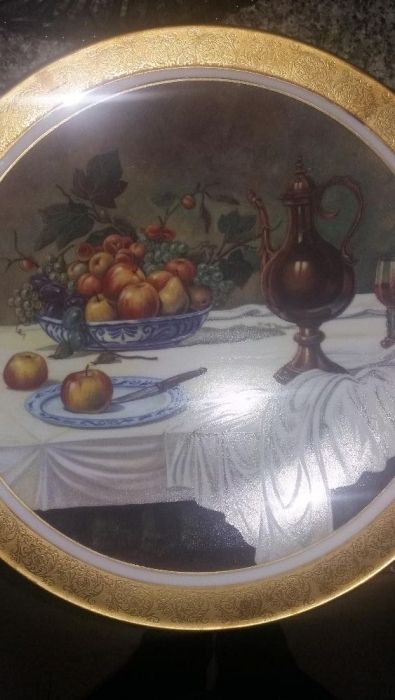 Prato Limoges pintado á mão