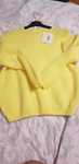 Sweter sweterek żółty wełna Alpaka nowy uniwersalny S M L XL
