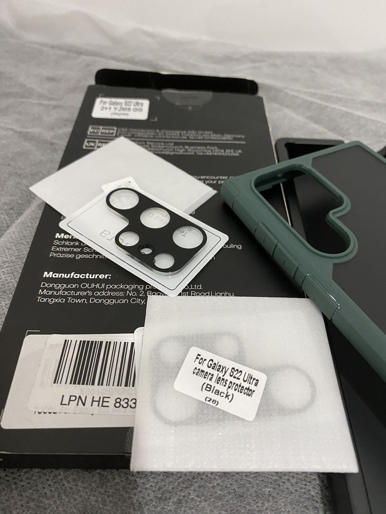 Etui do Samsung S 22 ultra i 2 ochroniacza obiektywu