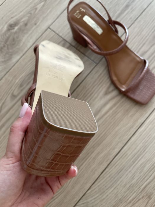 Sandałki szpilki primark 38 obcas wesele sandały