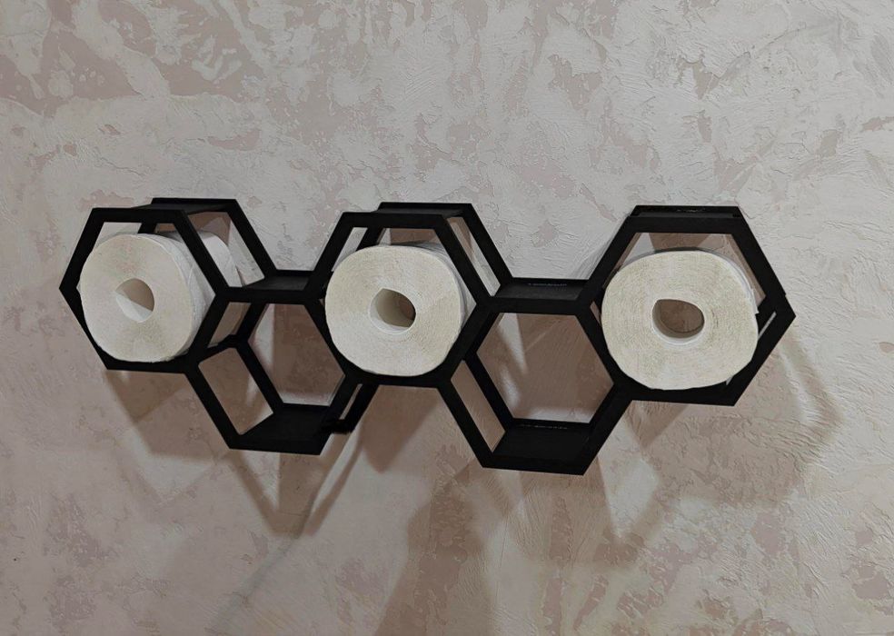 Полка в туалет ванную держатель туалетной бумаги