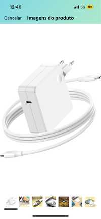 Fonte de alimentação USB-C 100w