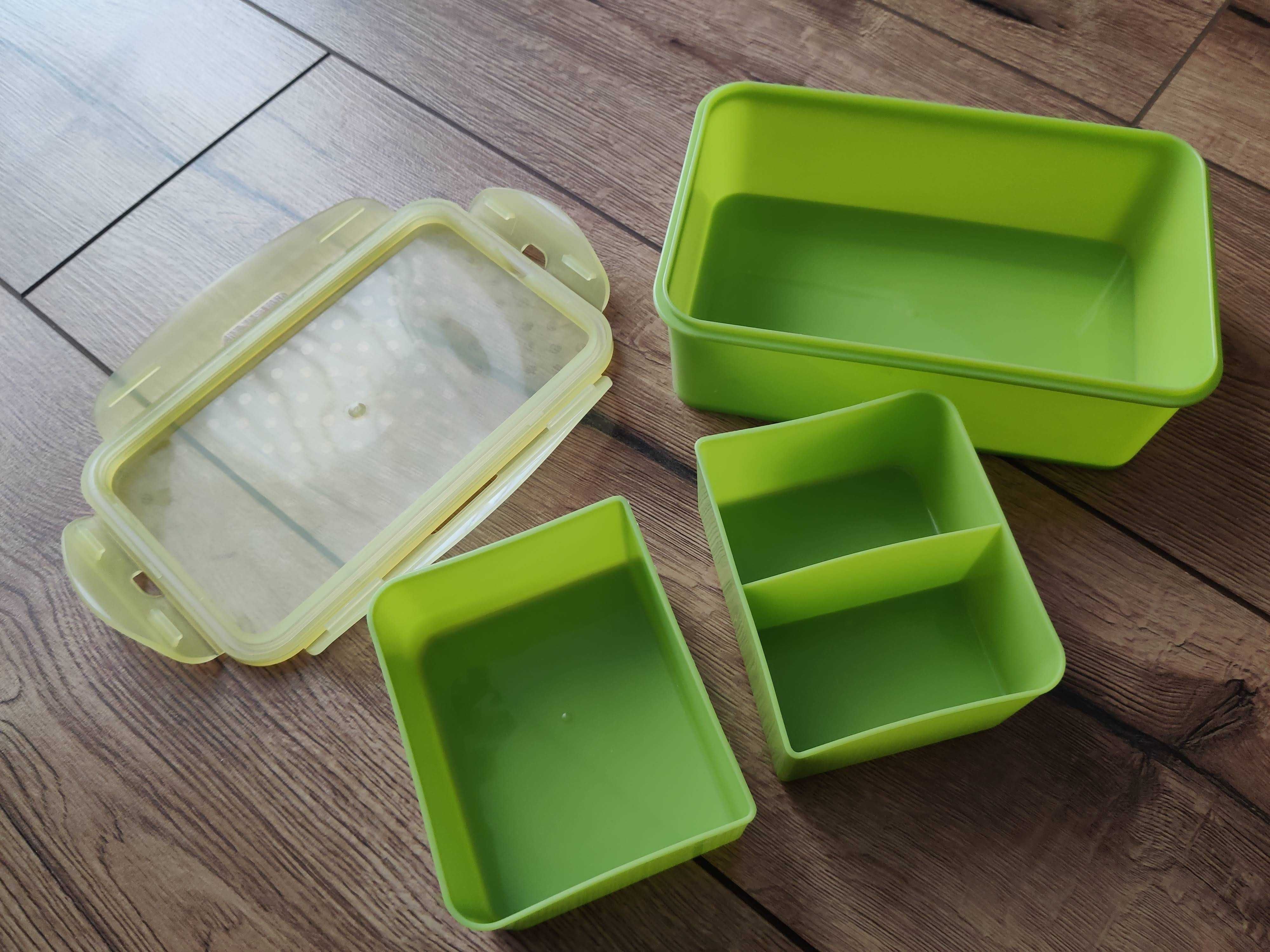 Pojemnik na jedzenie lunchbox z przegródkami nowy