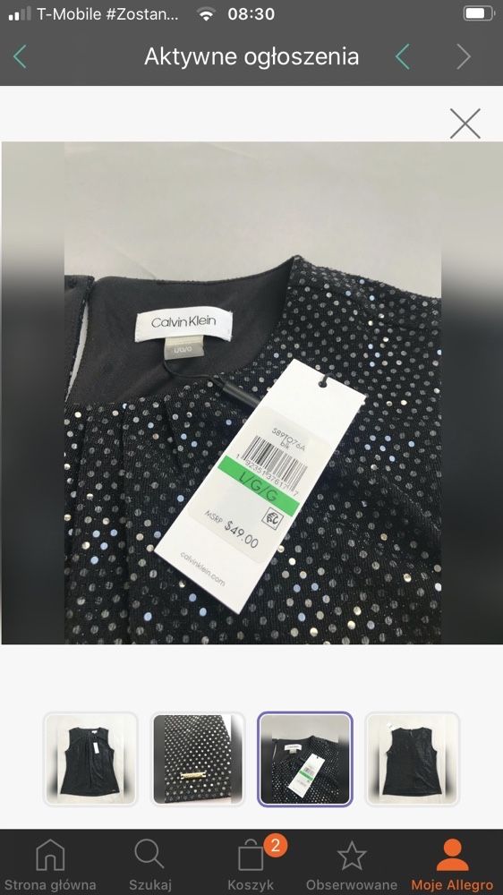 Nowa orginalna z metką Śliczna bluzka Calvin Klein