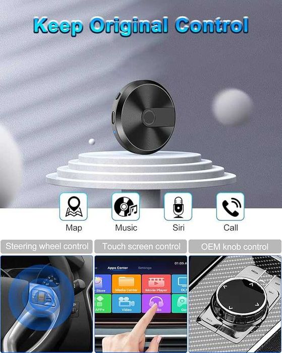 Bezprzewodowy adapter CarPlay do iPhone'a