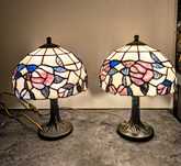 2  Lampy witrażowe stołowe / nocne / biurowe  Tiffany