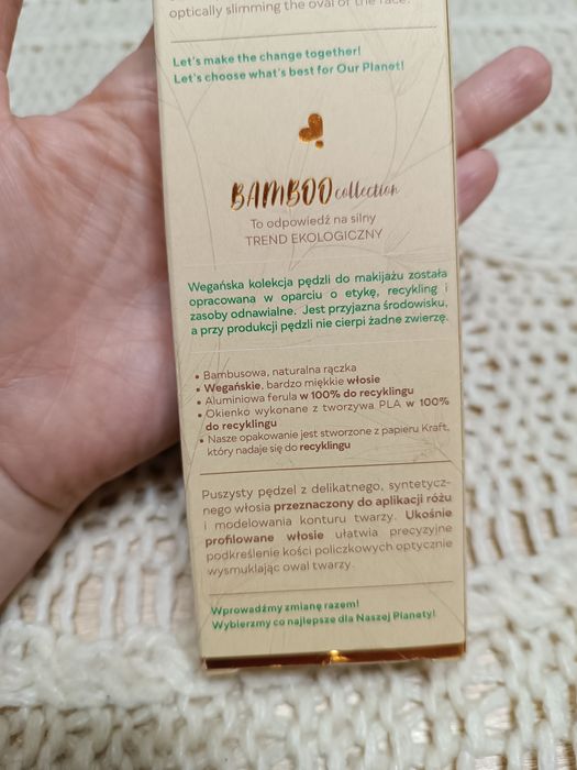 KillyS pędzel do różu ekologiczny wegański vegan blush brush