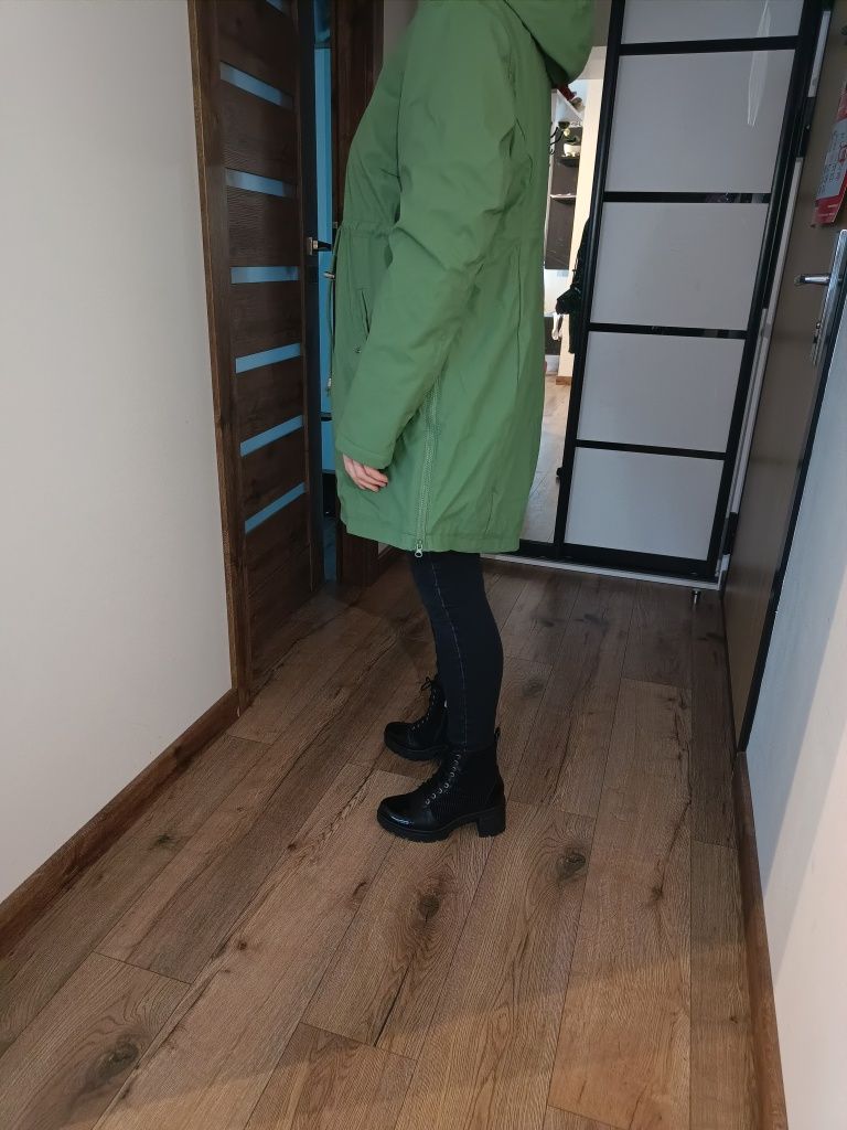 Kurtka ciążowa zimowa 42 XL zielony
