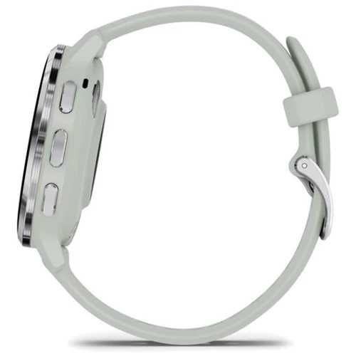 Garmin Venu 3S Silver S. Steel Bezel w. Sage Gray Case and S. Band