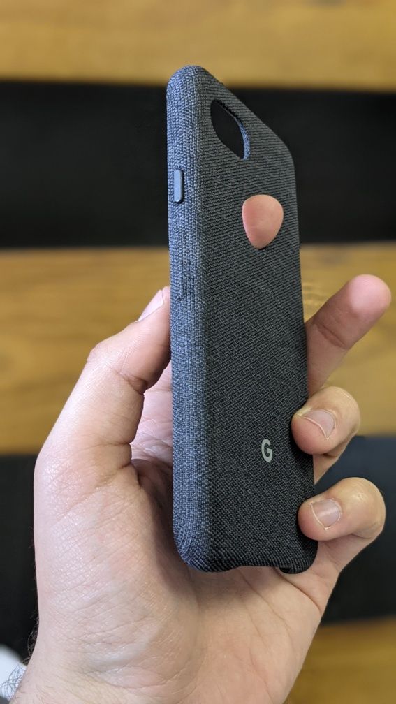 New Чехол Google Pixel 3a Fabric Carbon Тканевый Чохол Черный