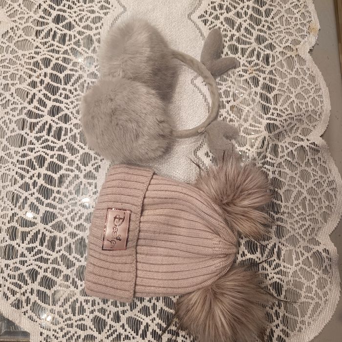 Zestaw nauszniki i czapka 8-12 lat