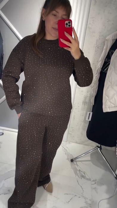 Костюми теплі на флісі зі стразами 44-54