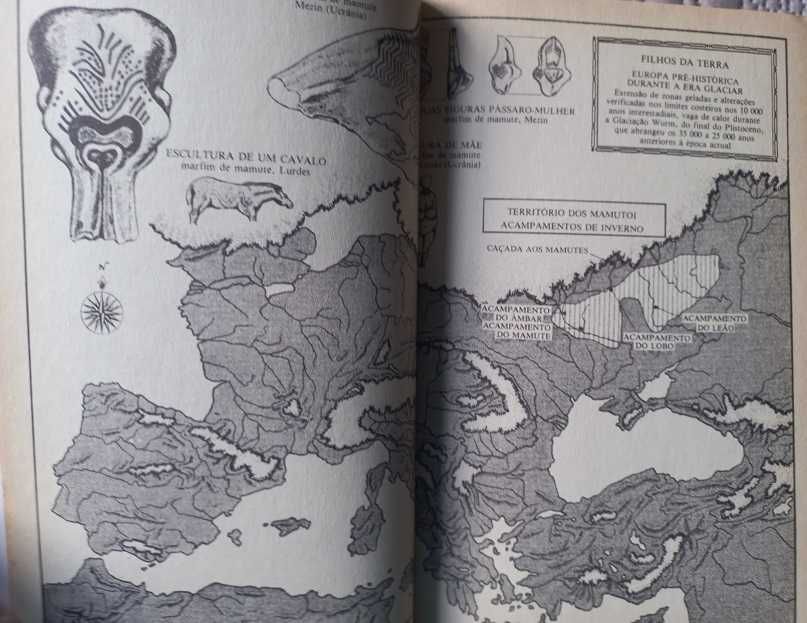 Os Caçadores de Mamutes 1 e 2 - Jean M. Auel (Coleção Nebula 2 volumes