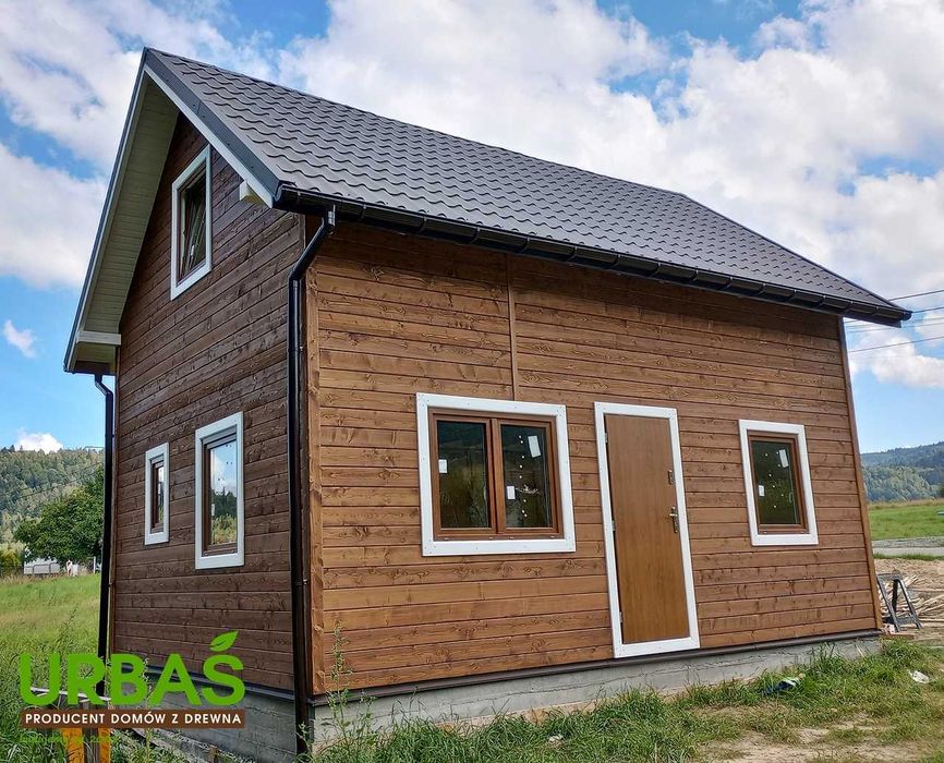 Dom drewniany 5 x 7 m całoroczny - cena z montażem ! Malowanie GRATIS