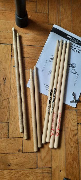 Perkusja Nux DM-210  komplet  plus pałeczki i pad