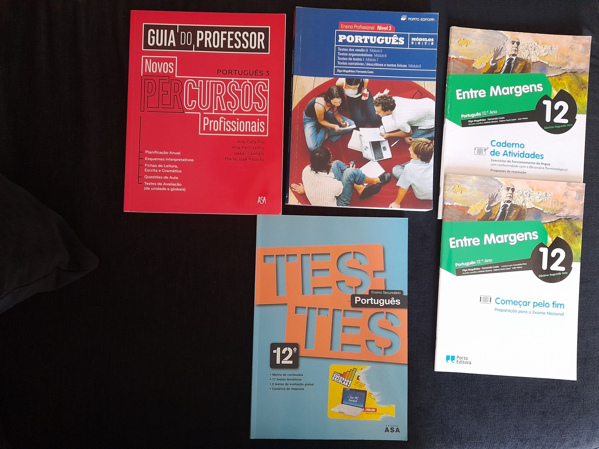 Conjunto 5 guias de estudo Português 11° e 12° anos