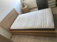Łóżko MALM 120x200 cm + 2 szuflady + materac