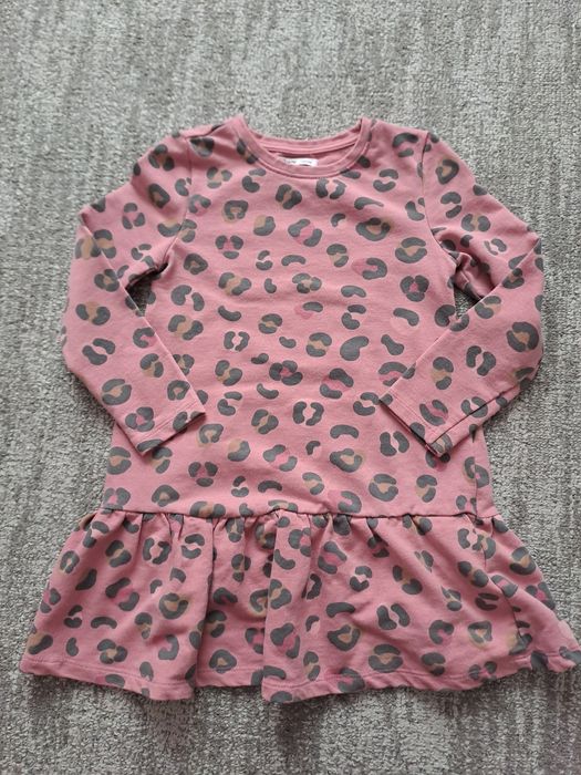 Sukienka różowa panterka Sinsay 122