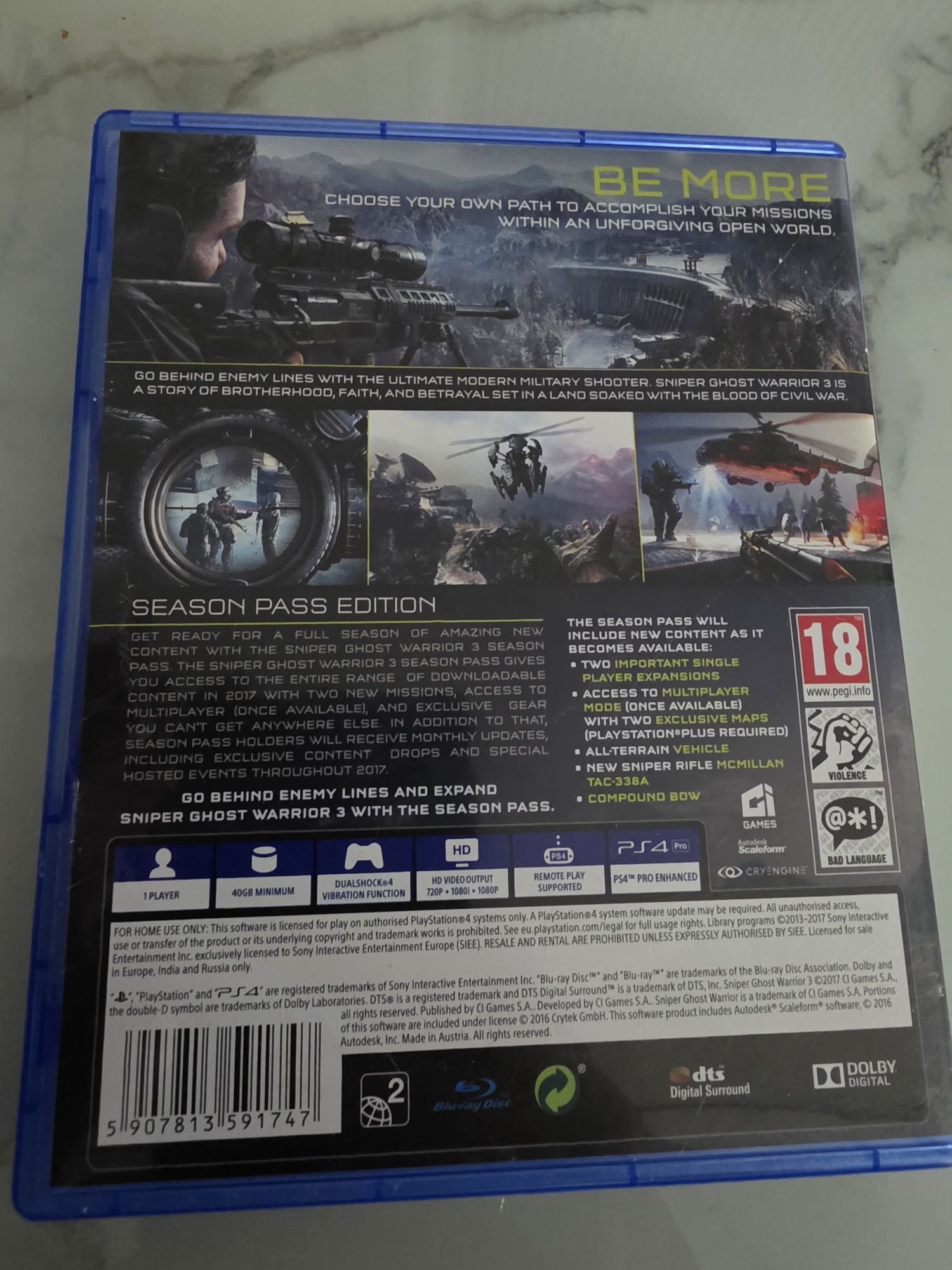 Sniper 3 Ghost warrior PS4 PL