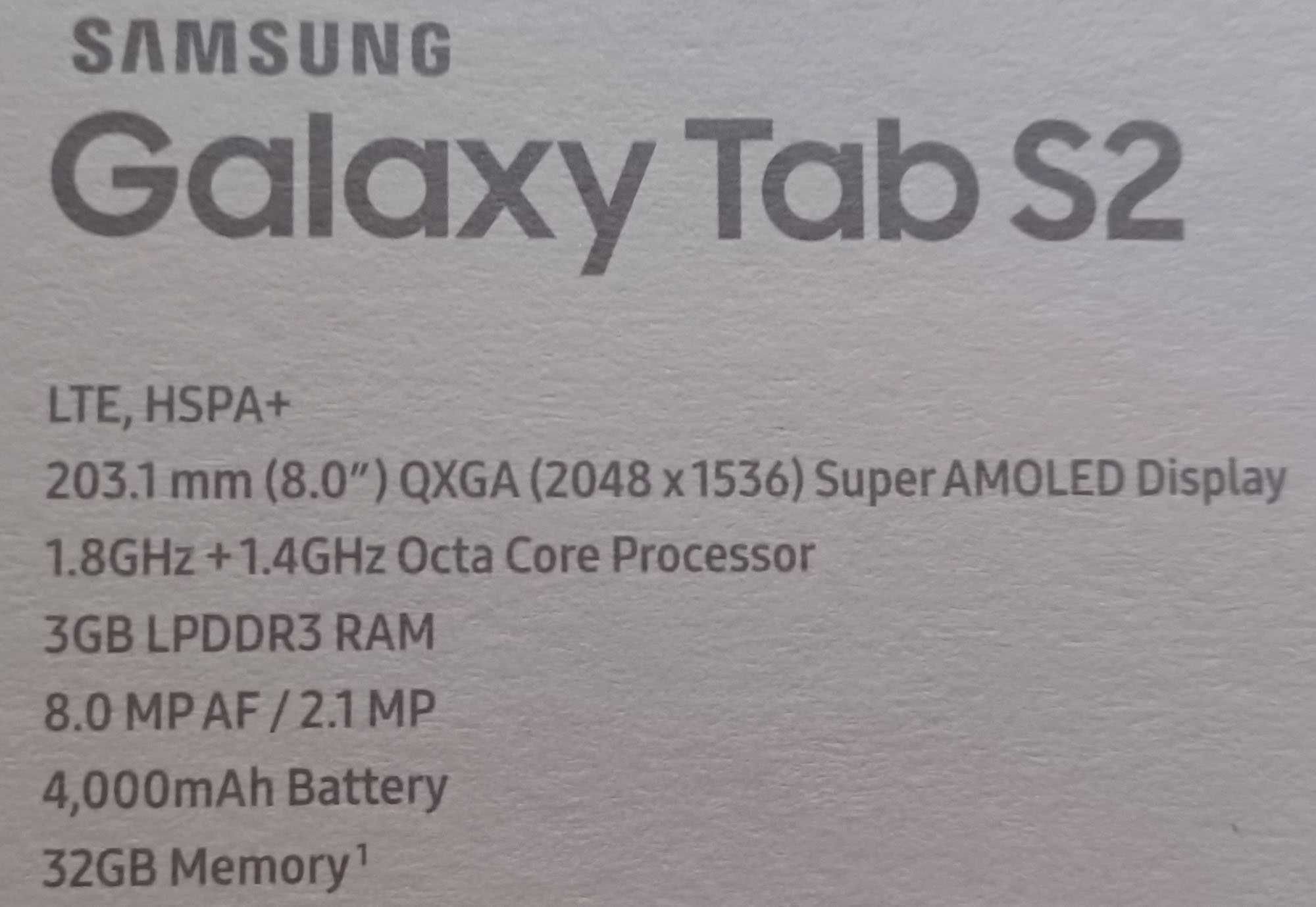 Tablet Samsung Galaxy Tab S2 8.0 LTE SM-T719 Android 9 lub 10 jedyny
