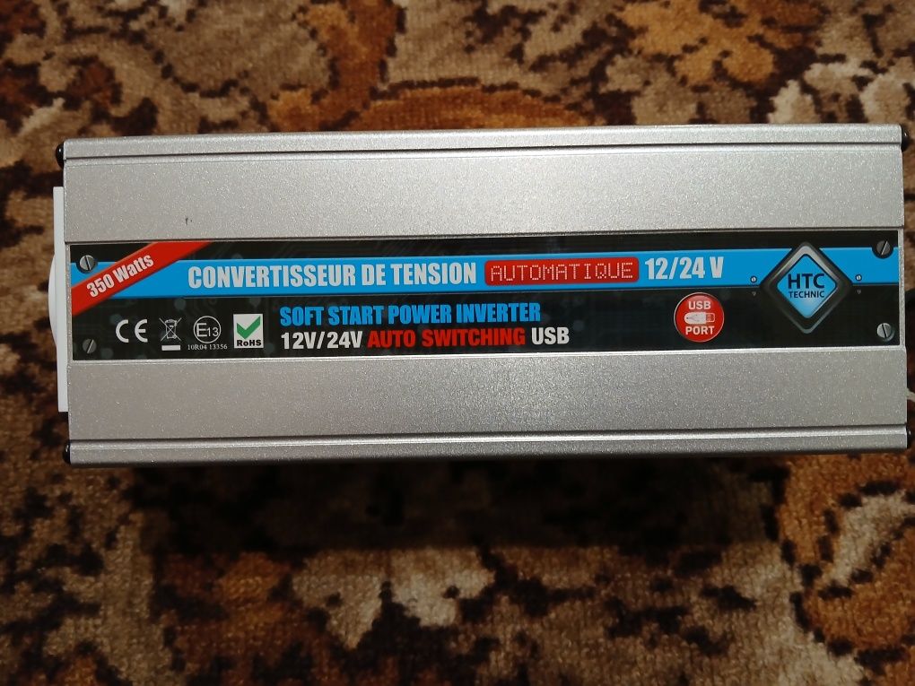 Преобразователь напряжения  12V-24V/ 220V 350w