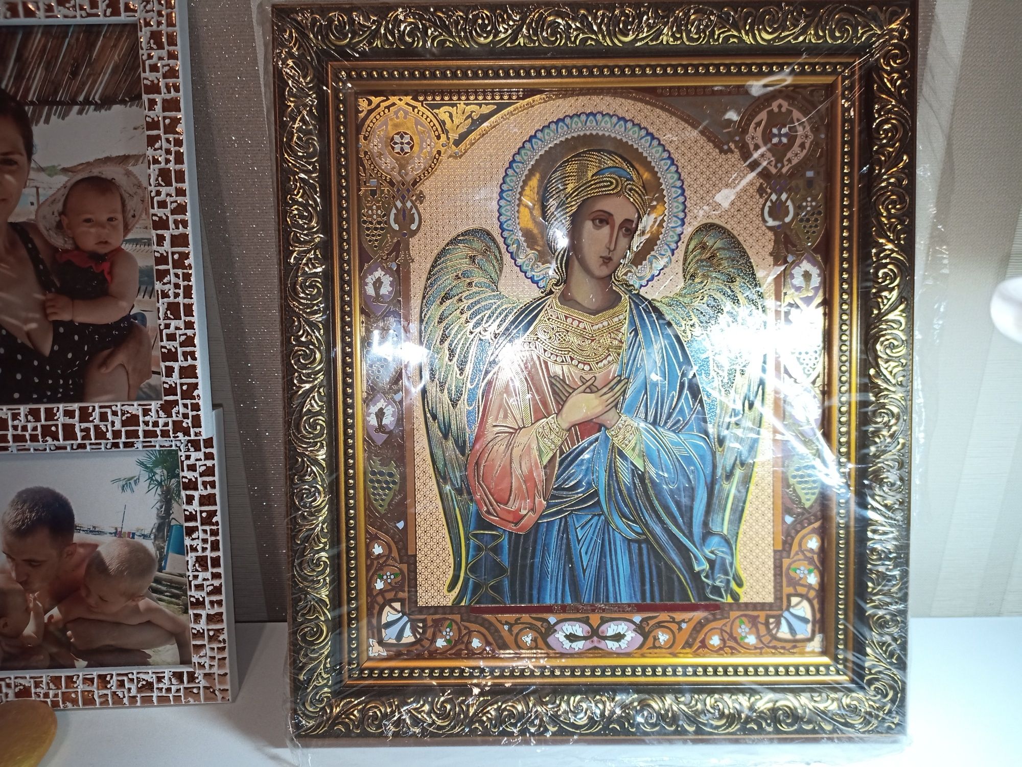 Ікона архангел ангел охоронець велика 24*28 см оберіг