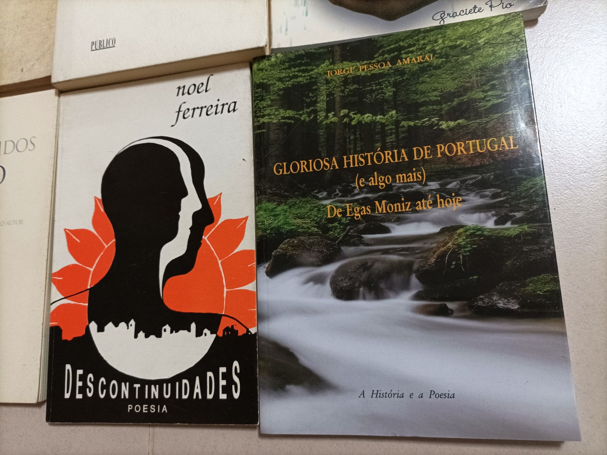 Livros de Poesia (Manuel Alegre, Mário Soares, Jorge Pessoa Amaral)