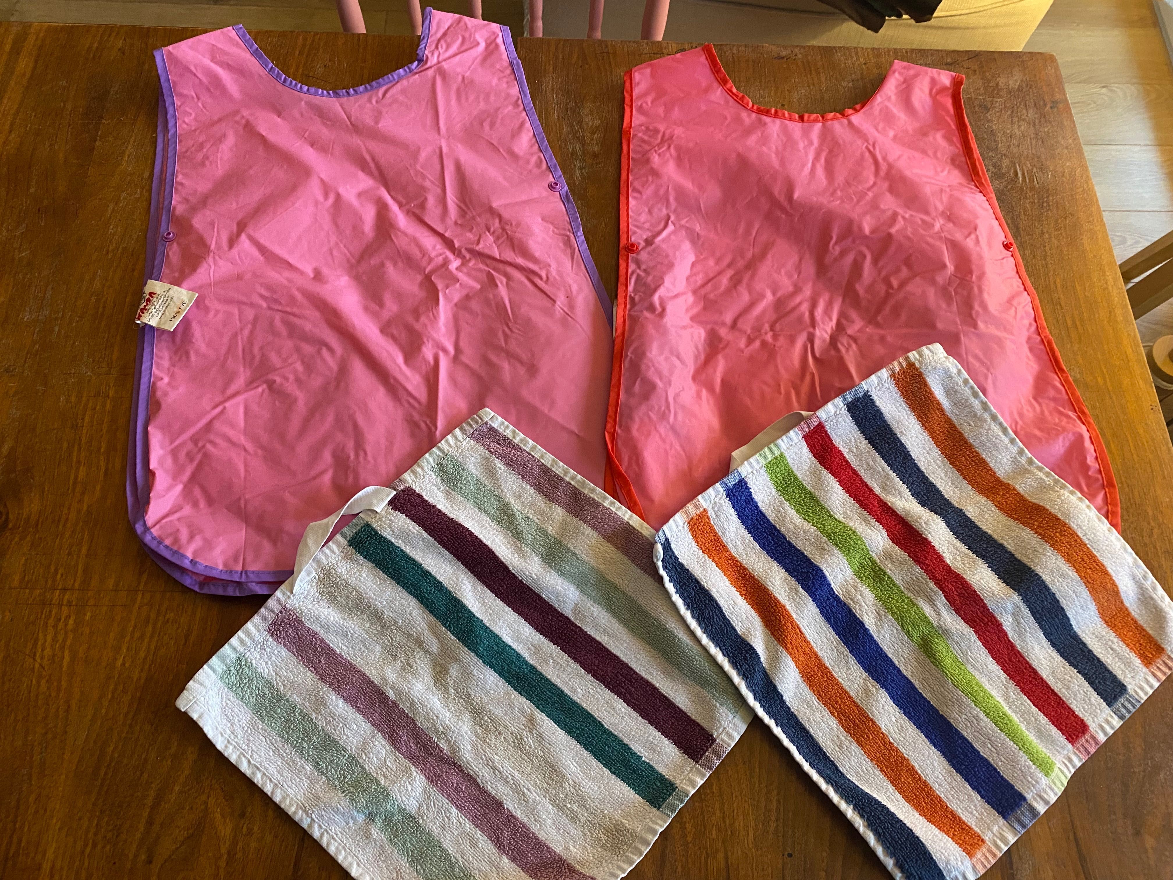 Śliniak fartuszek ręcznik zestaw do przedszkola