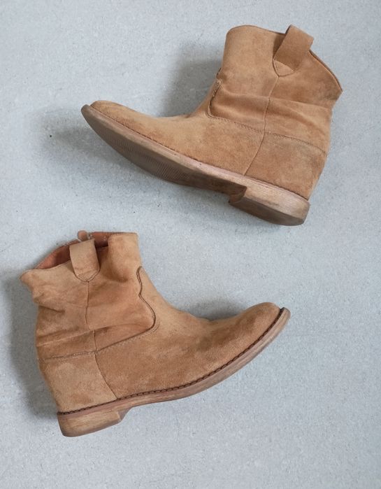 Botki damskie na podwyższeniu rozm 36